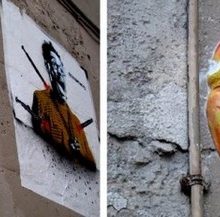 Rostos nas paredes de Paris